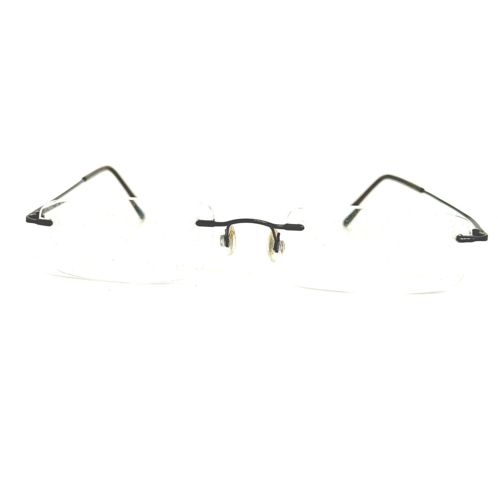 Marchon Airlock 760/82 002 Rimless Eyeglasses Frames Black 53-21-140 22514